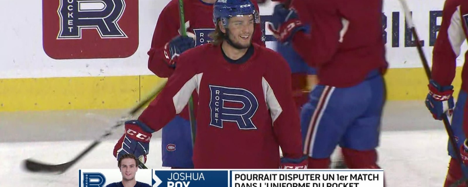 Joshua Roy pourrait faires ses débuts avec le Rocket ce soir... À une condition!