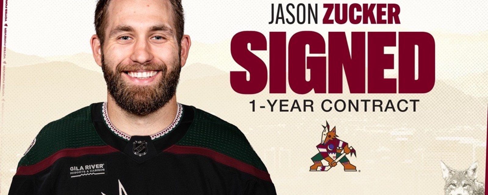 Surprenante déclaration de Jason Zucker après avoir signé avec les Coyotes