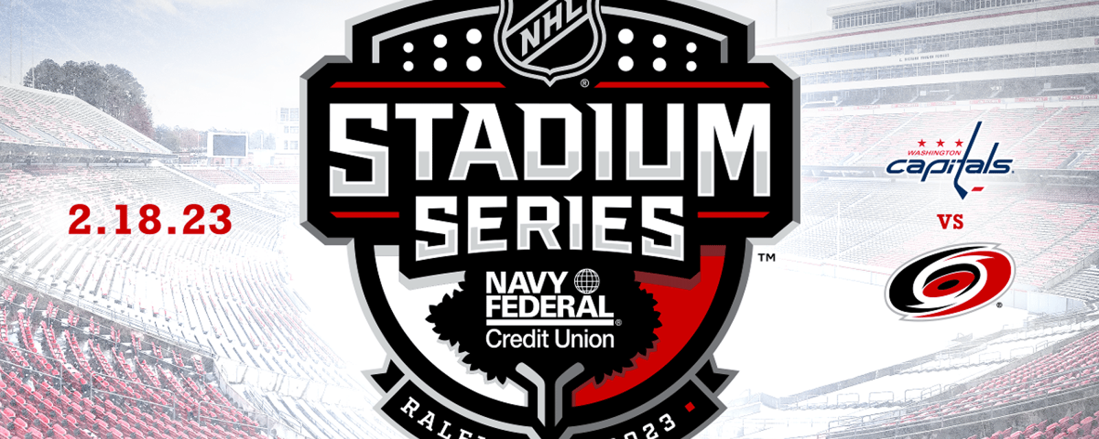 Stadium Series | Les Hurricanes et les Capitals dévoilent leurs logos pour l'évènement