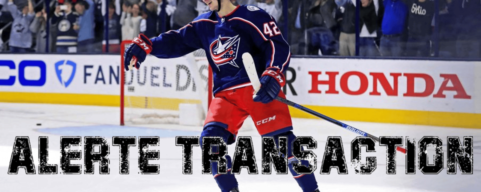 Les Blue Jackets échangent Alexandre Texier