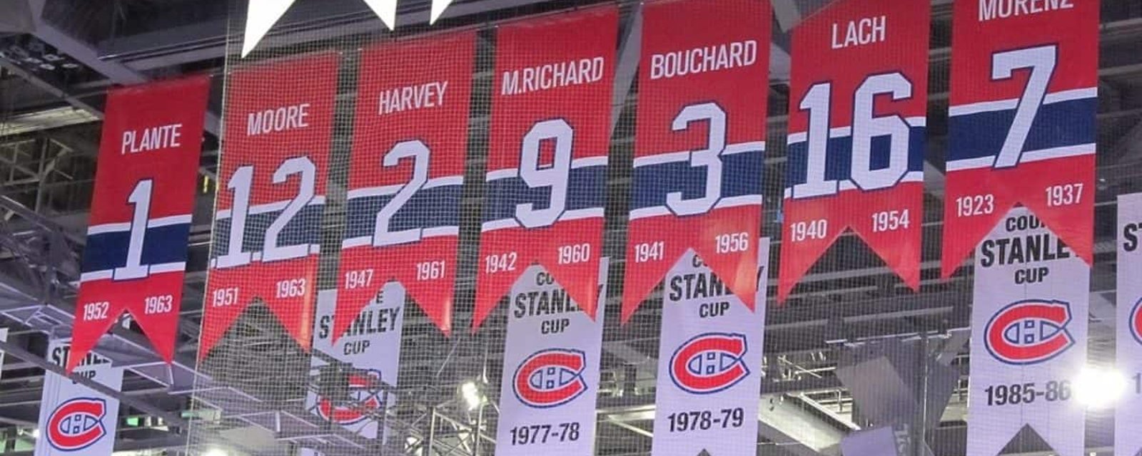 Le Canadien figure au deuxième rang des équipes de la LNH avec le plus de chandails retirés