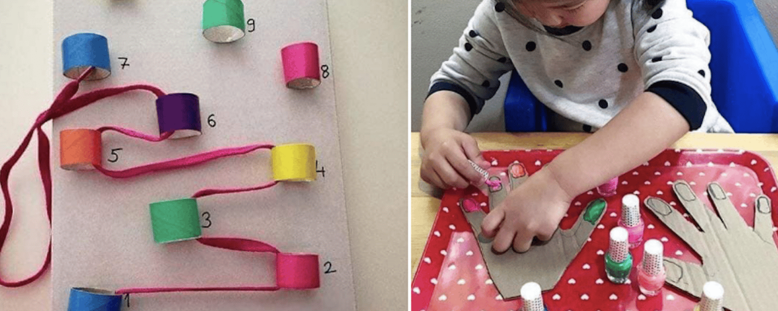 16 jeux DIY pour stimuler la motricité fine des enfants