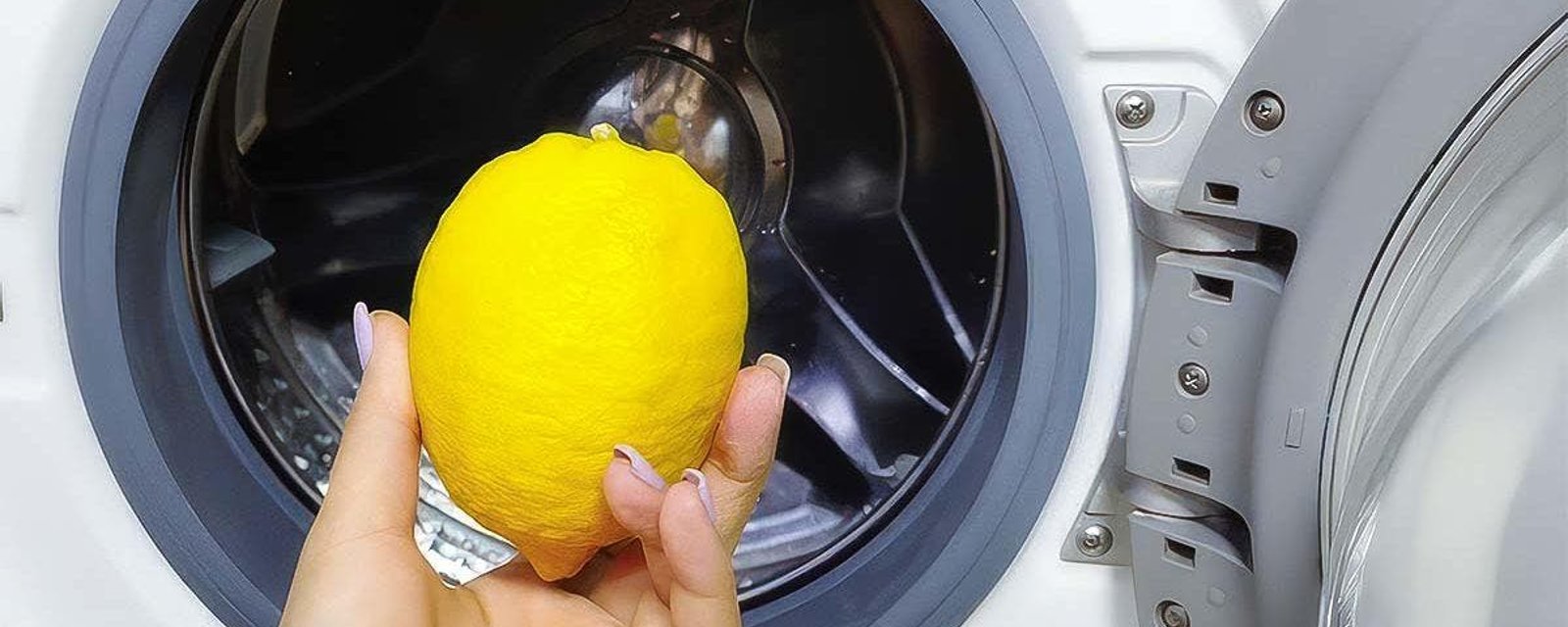 Un citron et du dentifrice pour nettoyer la laveuse