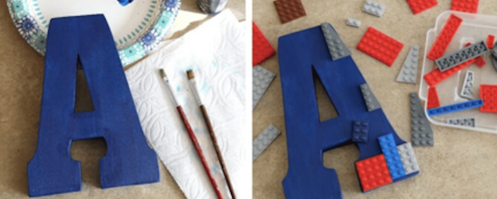 Comment faire une lettre décorative avec des LEGO