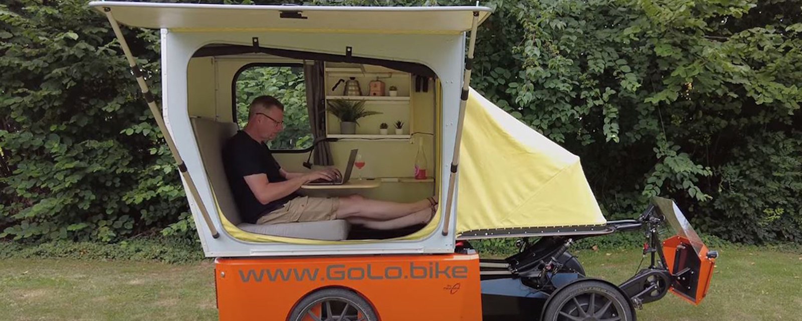 Une idée pour vos prochaines vacances estivales: un vélo camping-car électrique 