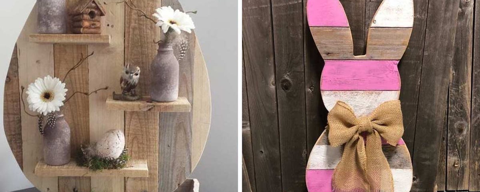 8 décorations en bois de palette pour Pâques