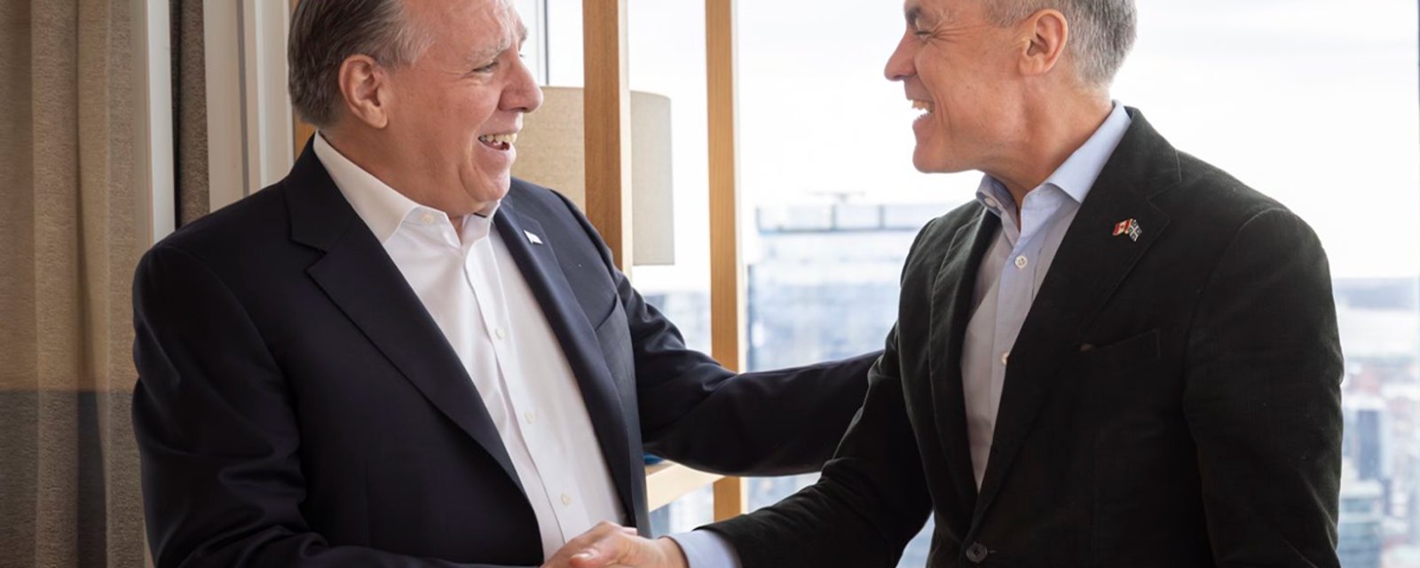 François Legault a rencontré Mark Carney et il lui a parlé de deux enjeux en particulier