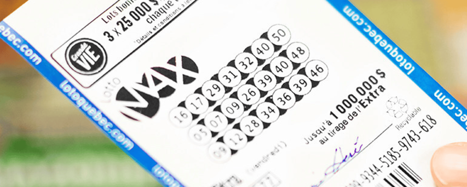 La cagnotte pour le prochain tirage du Lotto Max atteint un montant absolument fou.