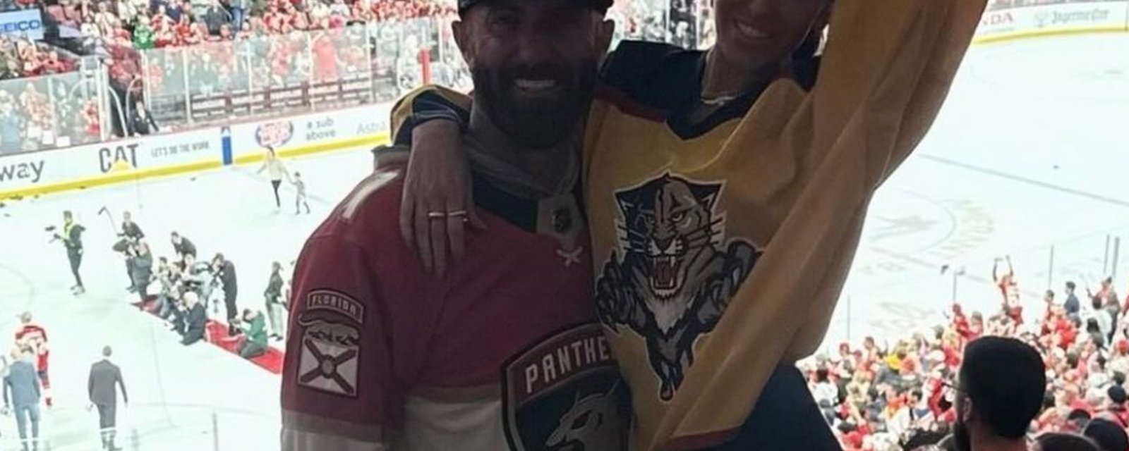 Paulina Gretzky shows off her assets cheering on the Panthers at Game 2!