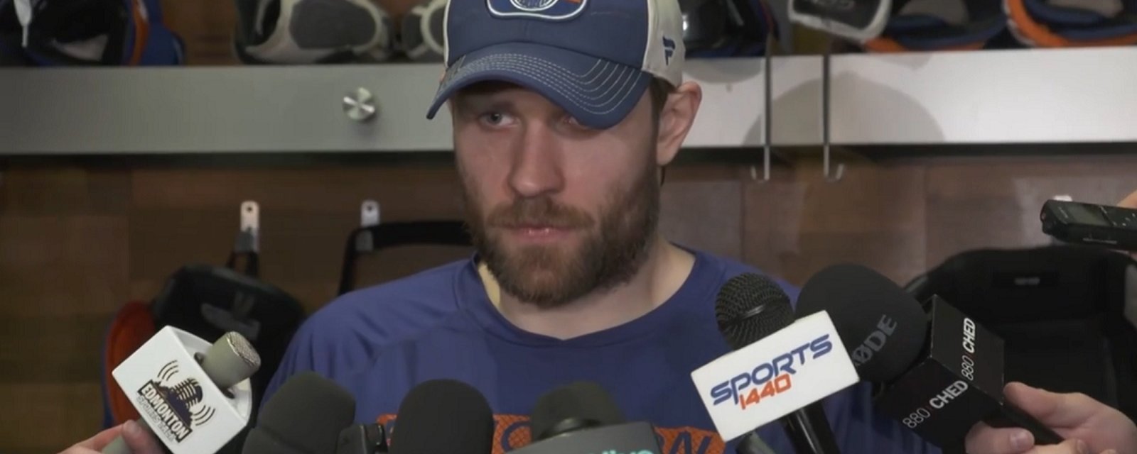 Leon Draisaitl responds after costing his team Game 3.