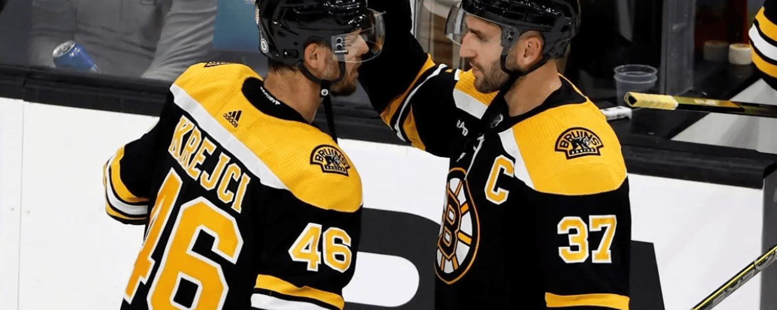 Bruins poke fun at Patrice Bergeron and David Krejci 