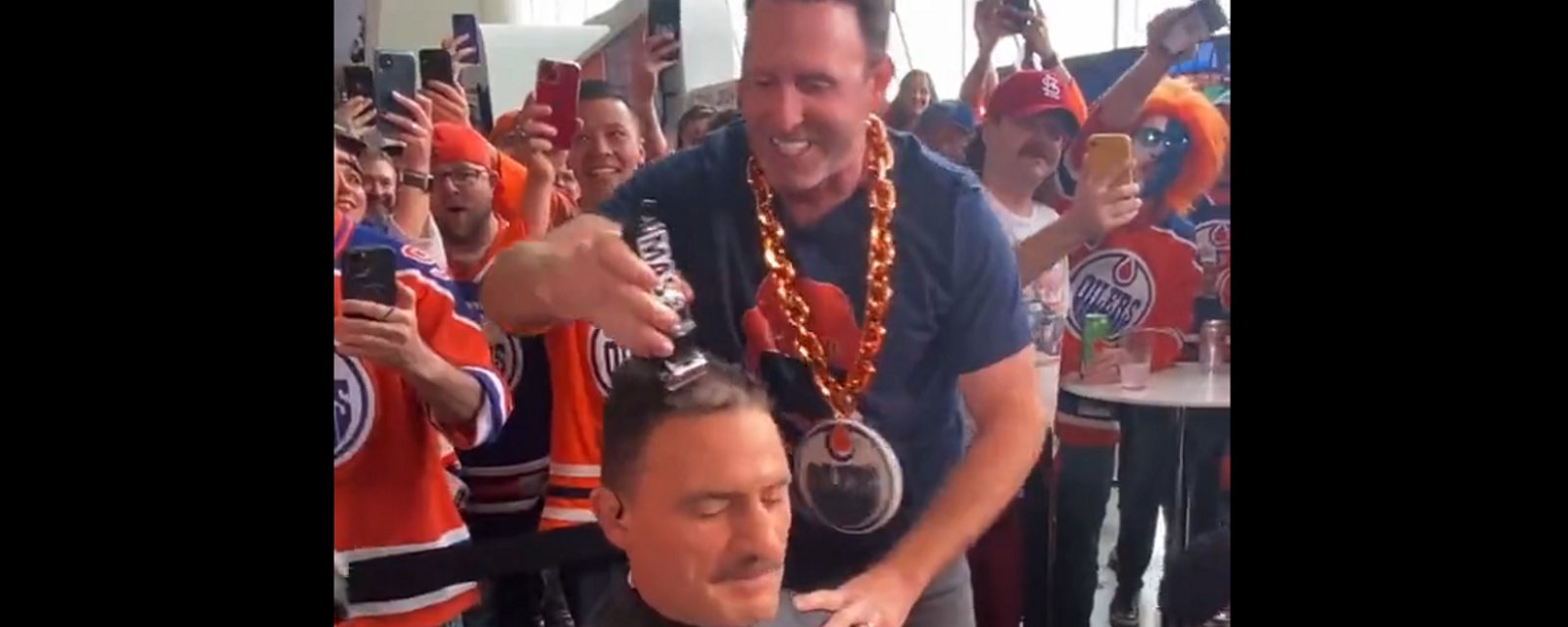 Paul Bissonnette loses a bet, and loses his hair.