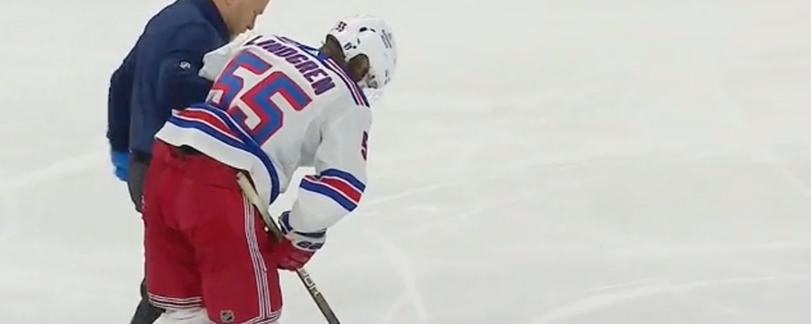 Lindgren leaves Game 7 after getting absolutely crumpled into the end boards
