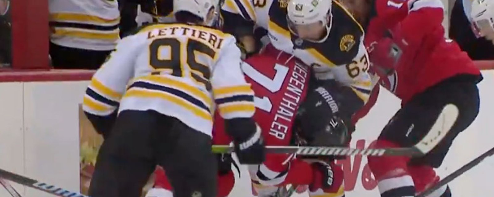 Brad Marchand pulls off a WWE wrestling move in last night's brutal loss