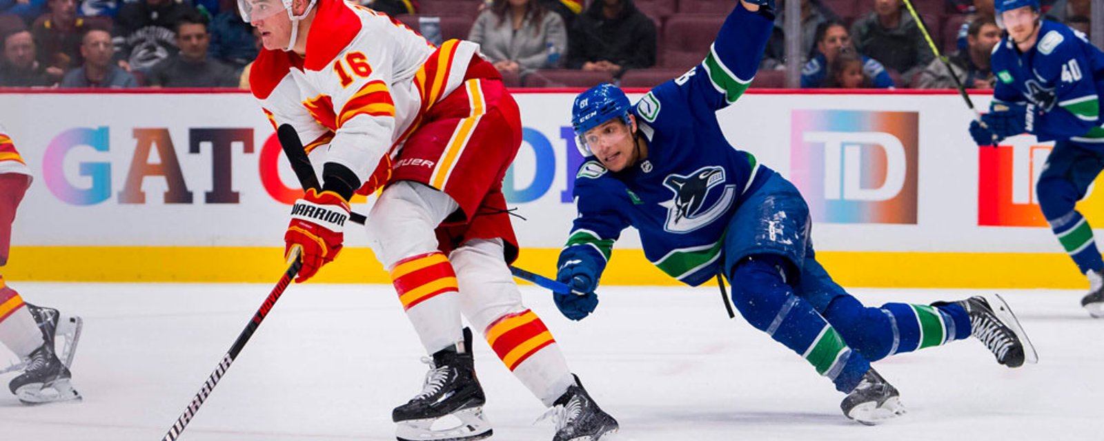 Canucks acquire Nikita Zadorov from Flames in rare trade between divisional rivals