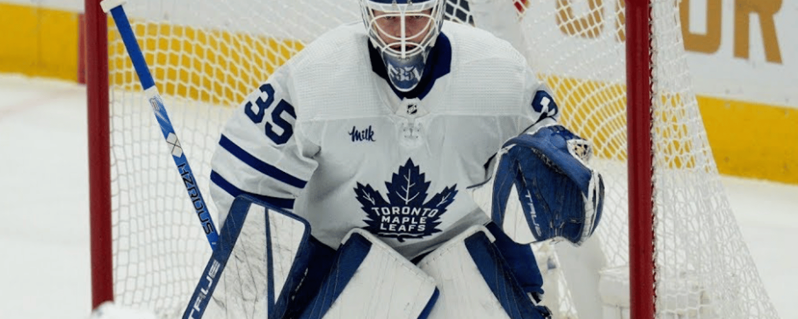 Leafs goaltender suffers major scare in warmups 