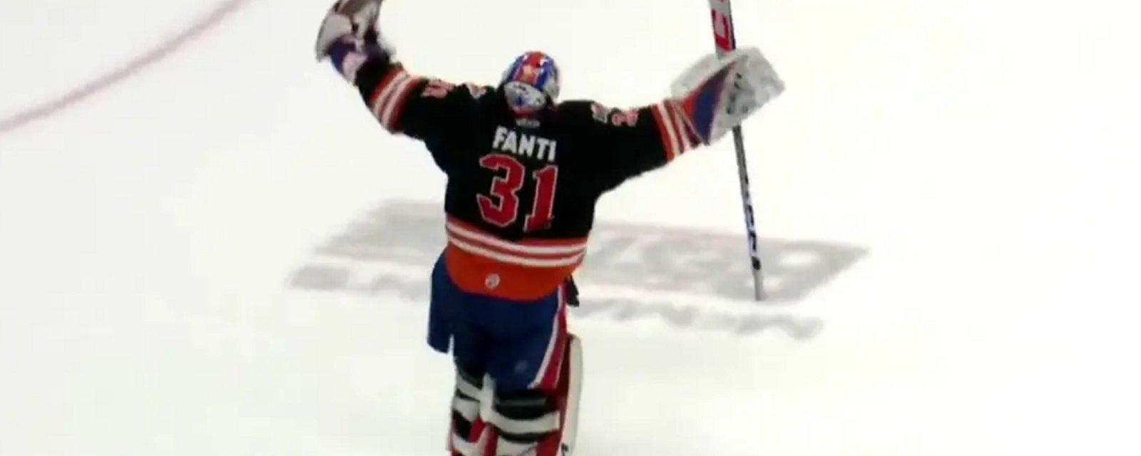 Ryan Fanti scores the first goalie goal in 71 years!