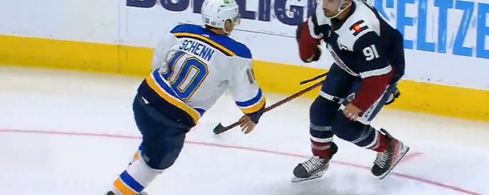 Schenn and Kadri drop the gloves, payback for the hit on Faulk.