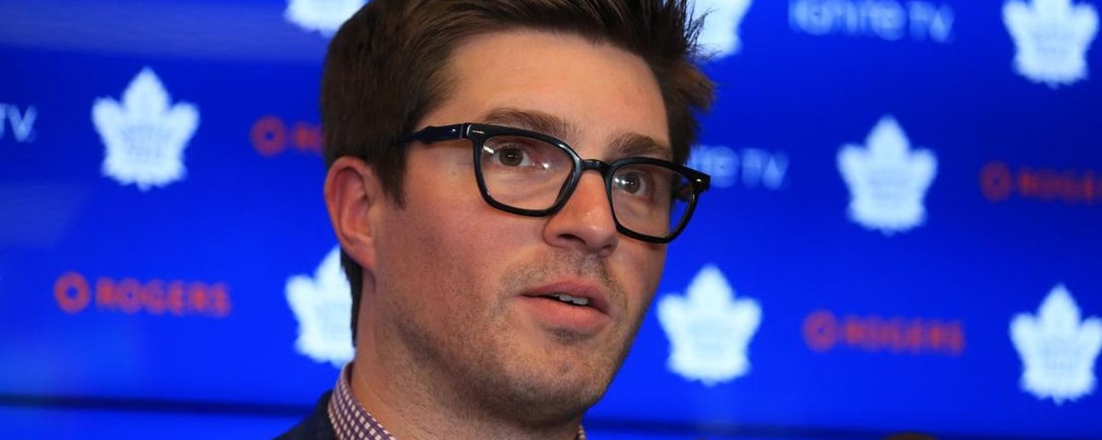 Maple Leafs GM Kyle Dubas making a power play in Toronto.
