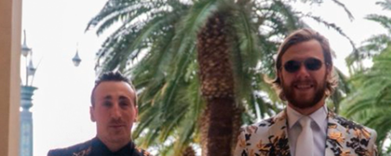 Marchand and Pastrnak arrive to Vegas in style with ridiculous matching outfits