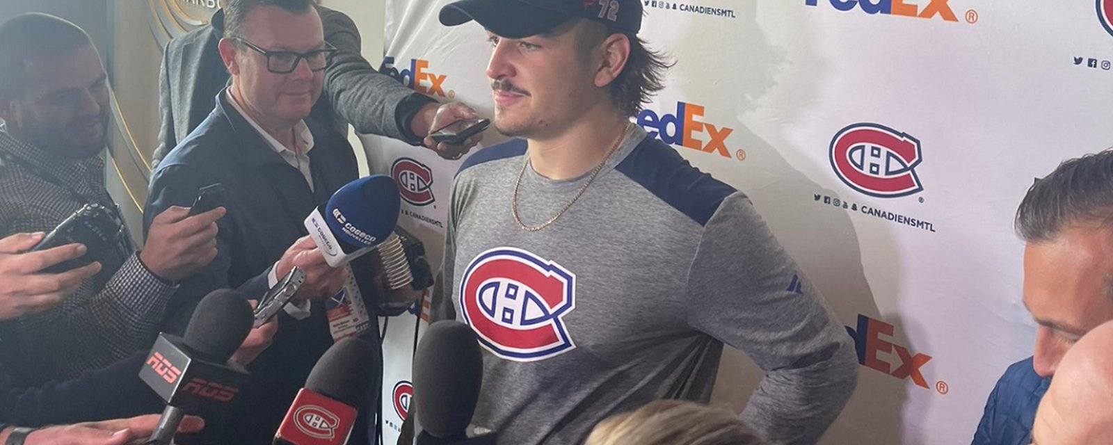 Arber Xhekaj accuses the Senators of making offensive comments.