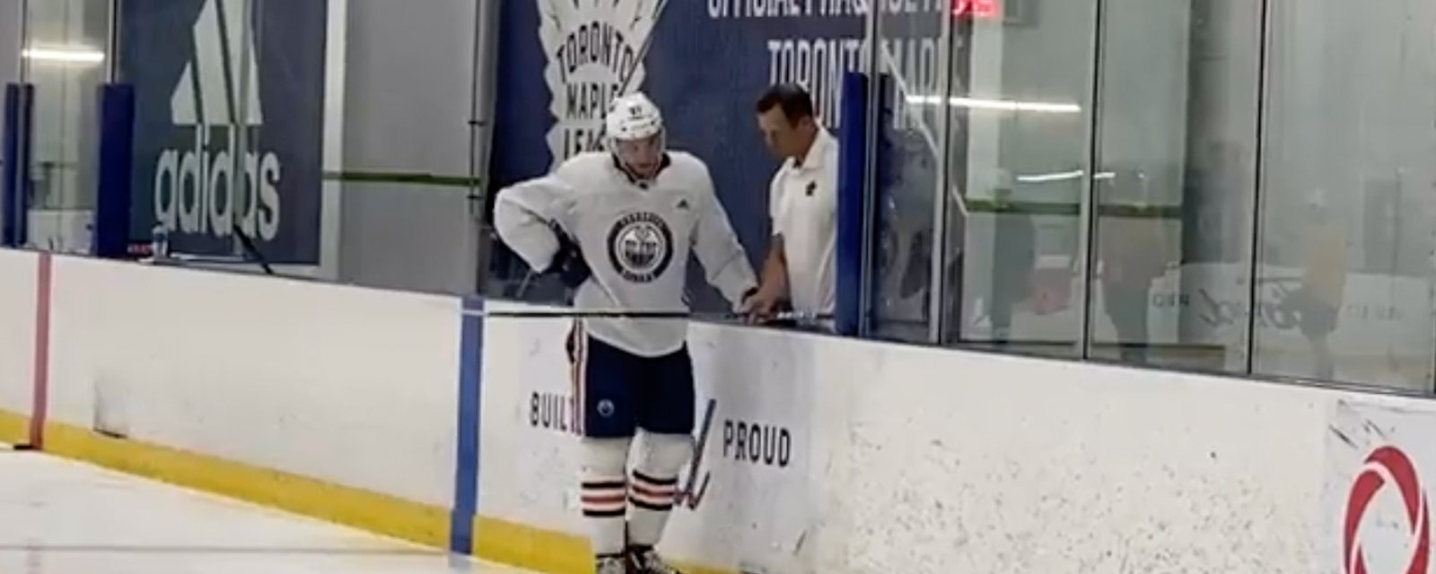 Connor McDavid caught skating at Maple Leafs facility and social media goes nuts!