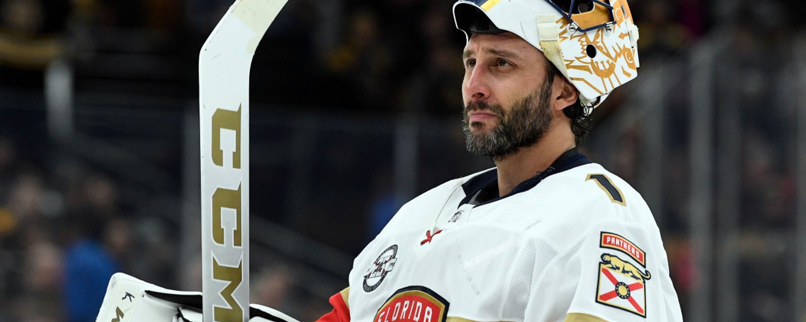 Roberto Luongo returns to the ice for the Panthers! 