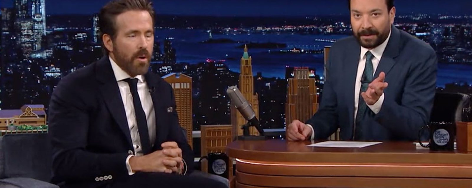 While on The Tonight Show, Ryan Reynolds addresses rumors that he's in talks to buy the Senators