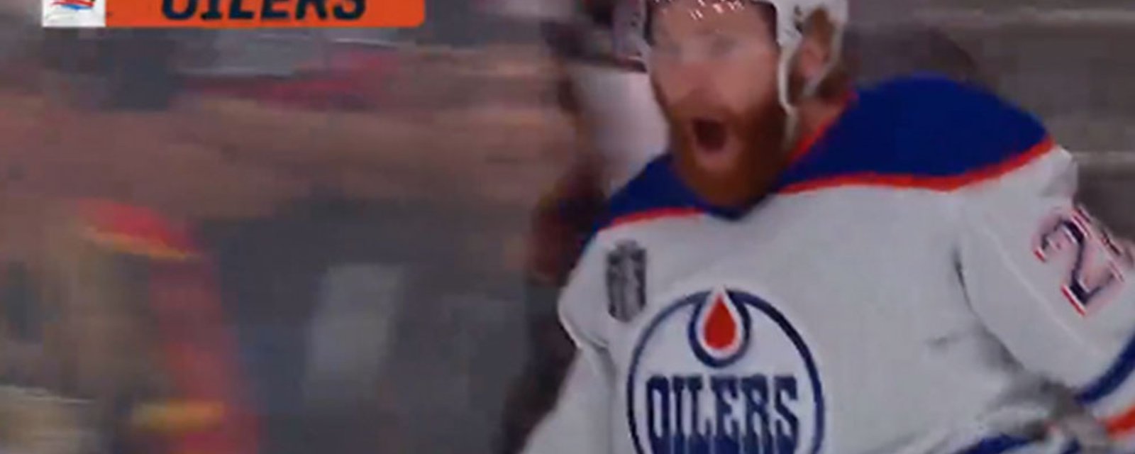 Brown scores a beautiful breakaway goal to give the Oilers the lead
