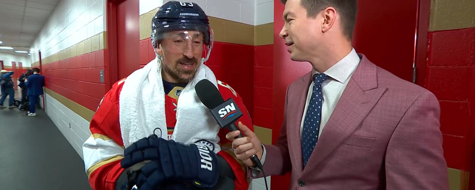 Brad Marchand reveals his secret weapon for the playoffs.