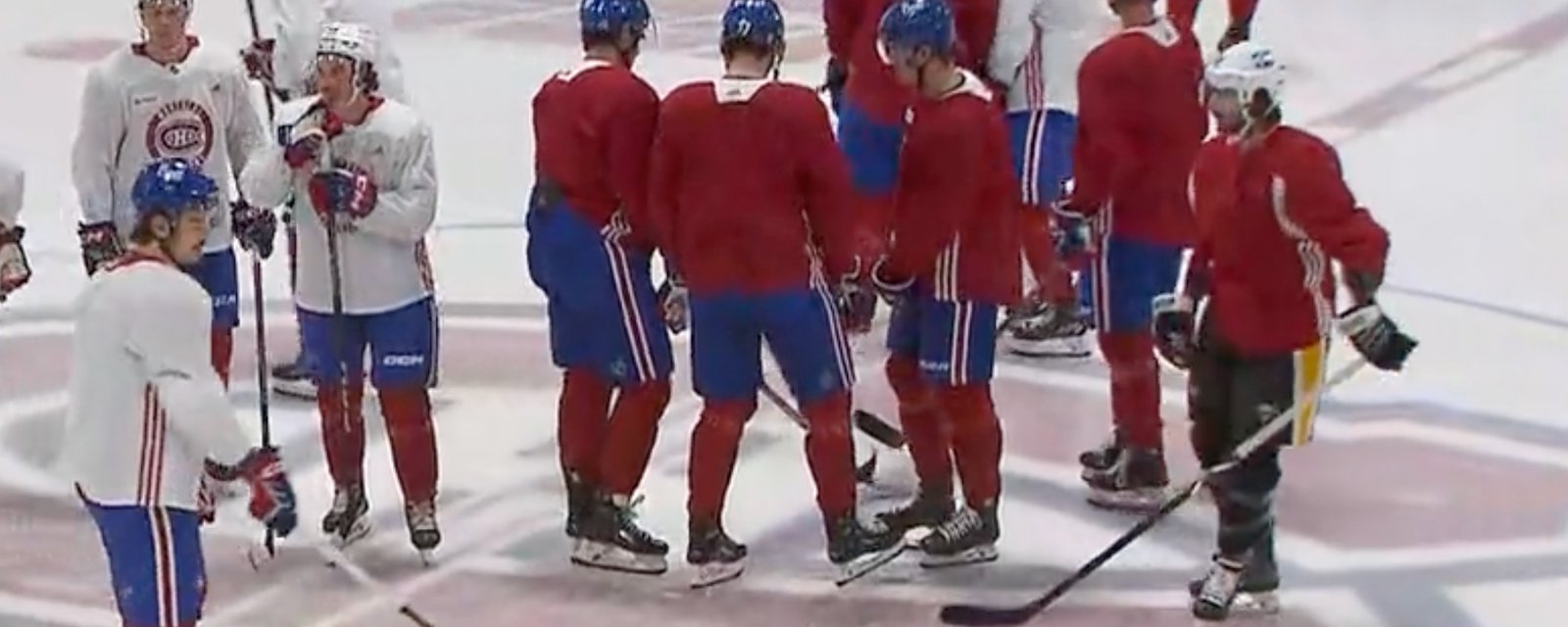 Kris Letang caught skating with Canadiens and red jersey: social media goes nuts!