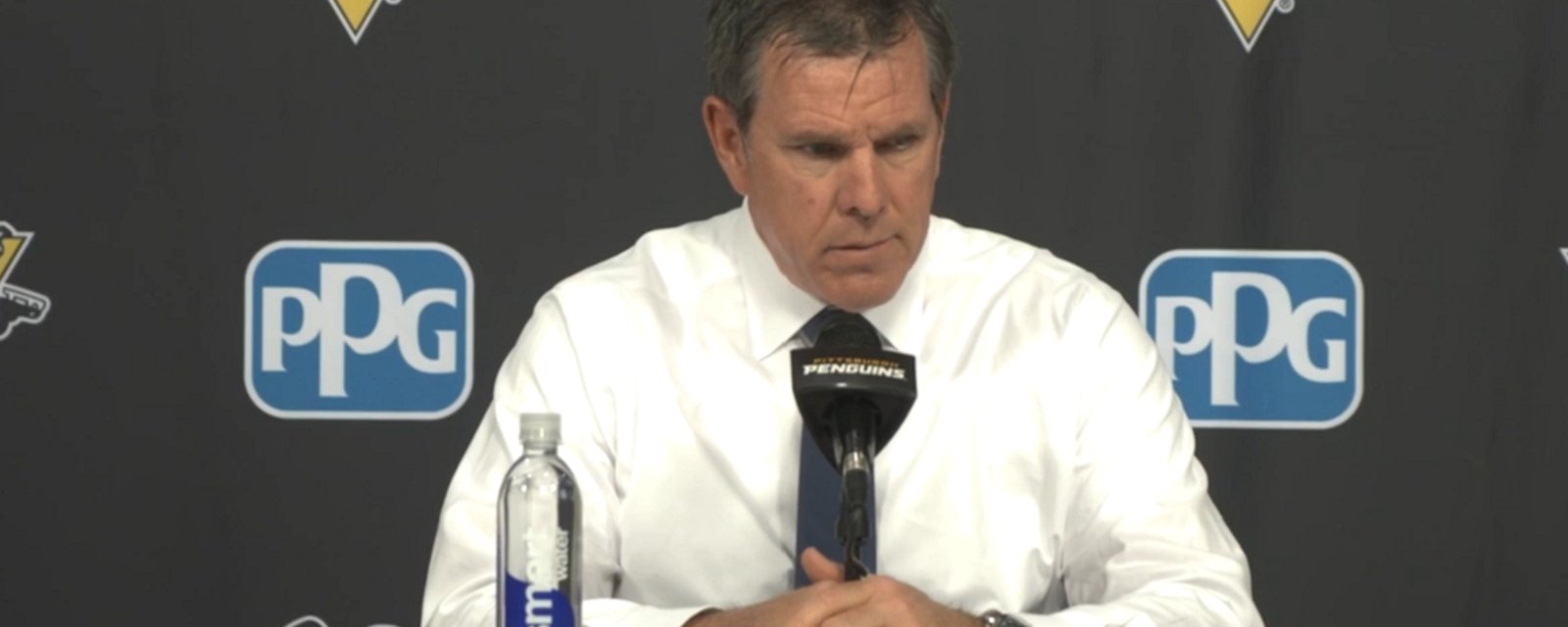 Mike Sullivan at a loss for words after another Penguins loss.