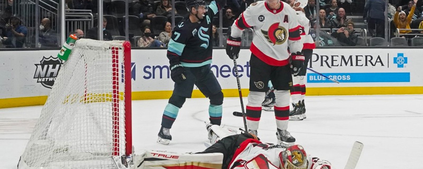Hot mic catches, “That's it Stützle! You f***ing p****!”