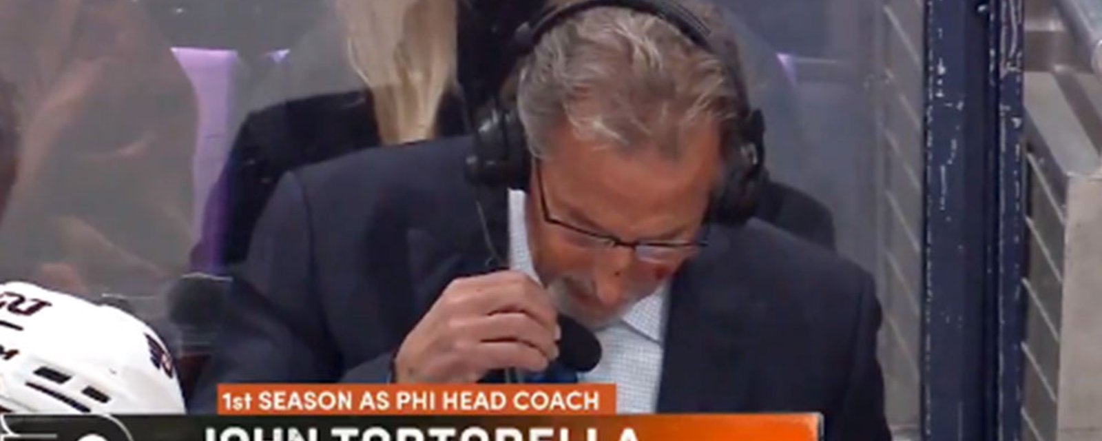 A mic'd up John Tortorella buries his own team while coaching on live TV