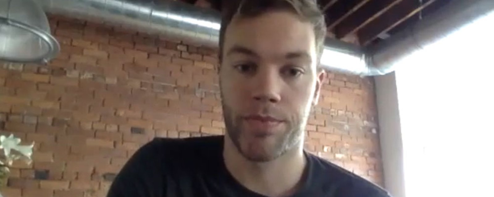 Taylor Hall's teammates with some cryptic words about his future with the Blackhawks