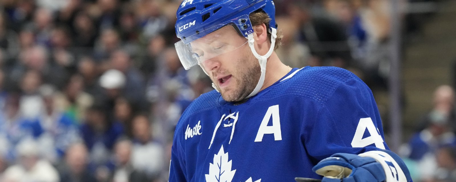 Tough blow to Morgan Rielly in Toronto