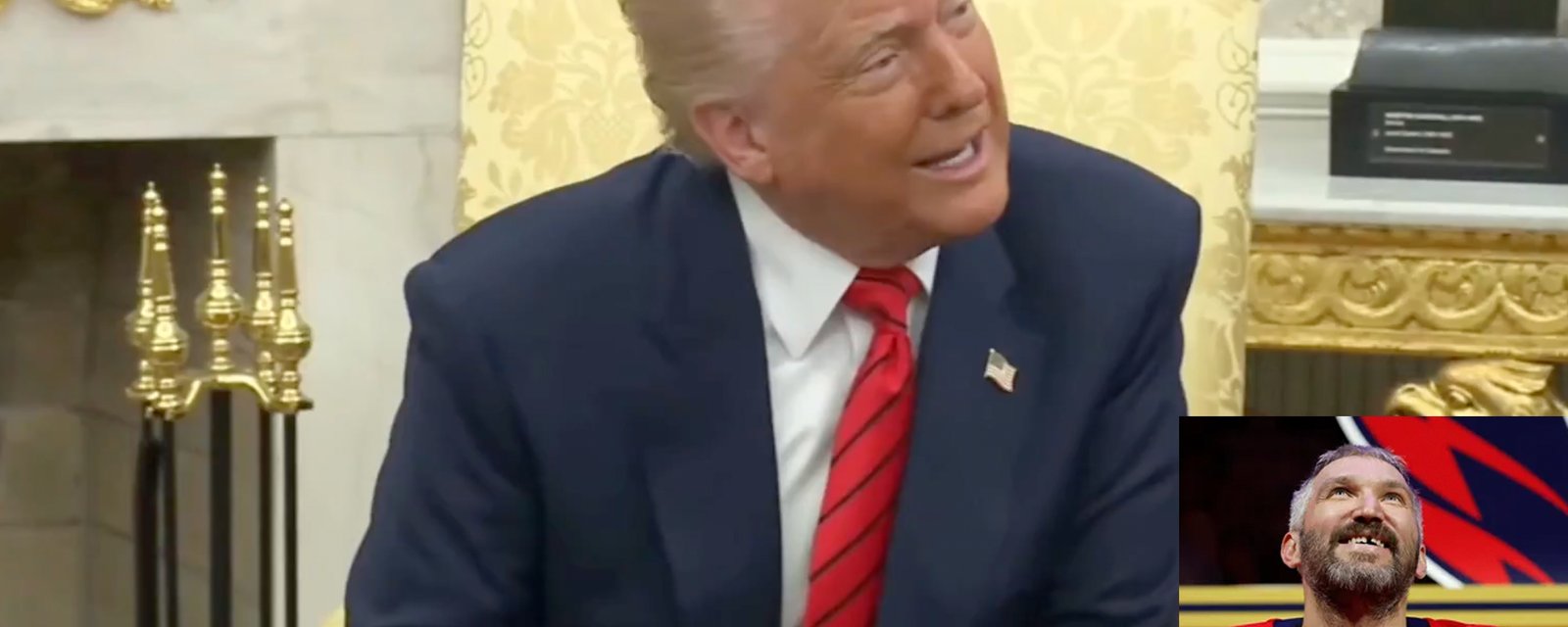 Donald Trump embarrasses himself on live TV about a call on Alexander Ovechkin