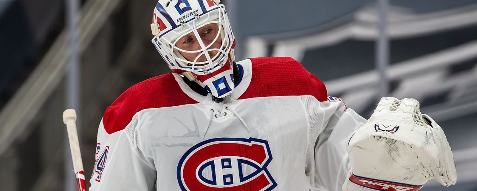 Canadiens forced to make a change in goal ahead of tonight's game.