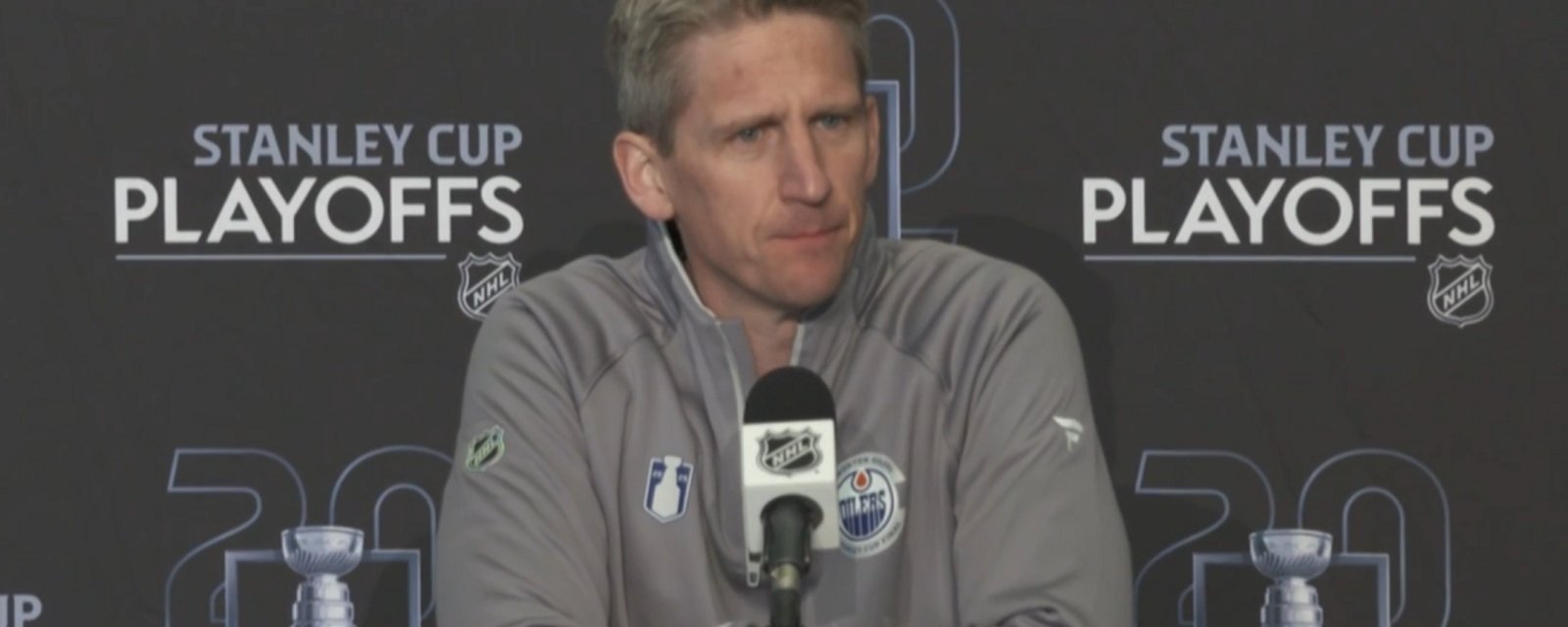 Knoblauch addresses concerns around McDavid ahead of Game 1.