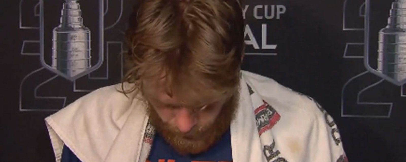 An emotional Connor McDavid speaks after losing Game 7