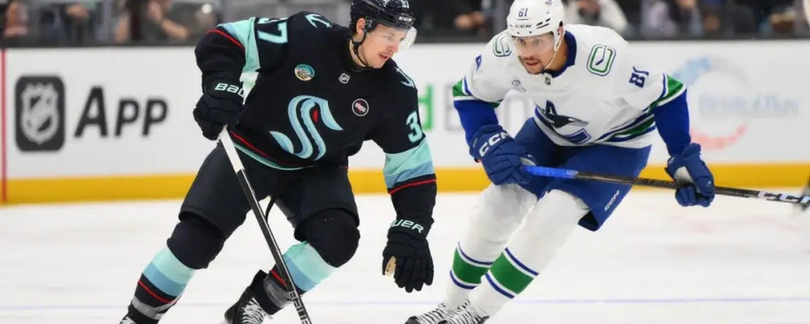 Coveted trade candidate Yanni Gourde abruptly taken off the block after emergency surgery