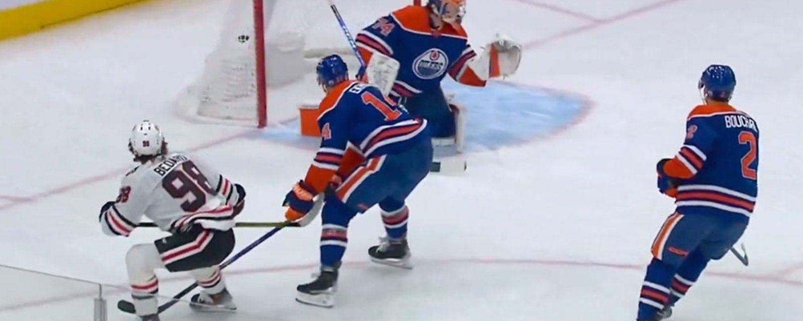 Connor Bedard scores a ridiculous goal in his first game against Connor McDavid