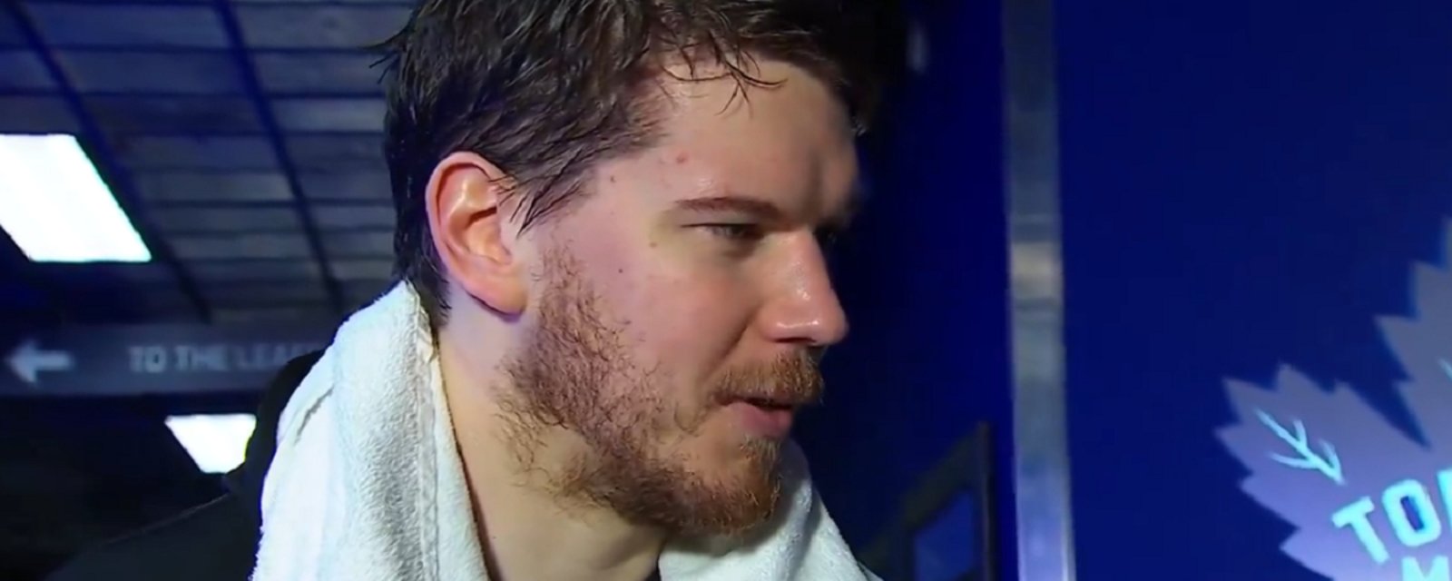 Ilya Samsonov drops F-Bomb in post-game interview.