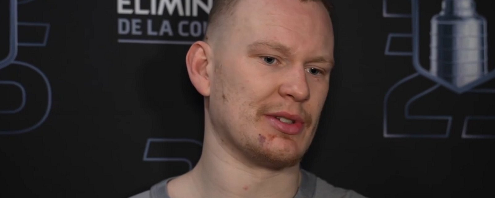 Brady Tkachuk responds to brutal chants from fans in Toronto.