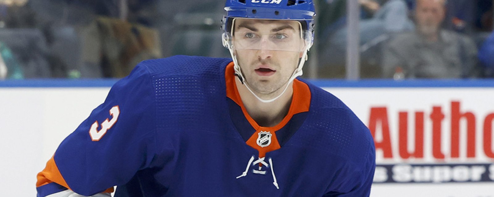 LOOK: NYI D Adam Pelech narrowly avoids gruesome injury after being cut by skate 