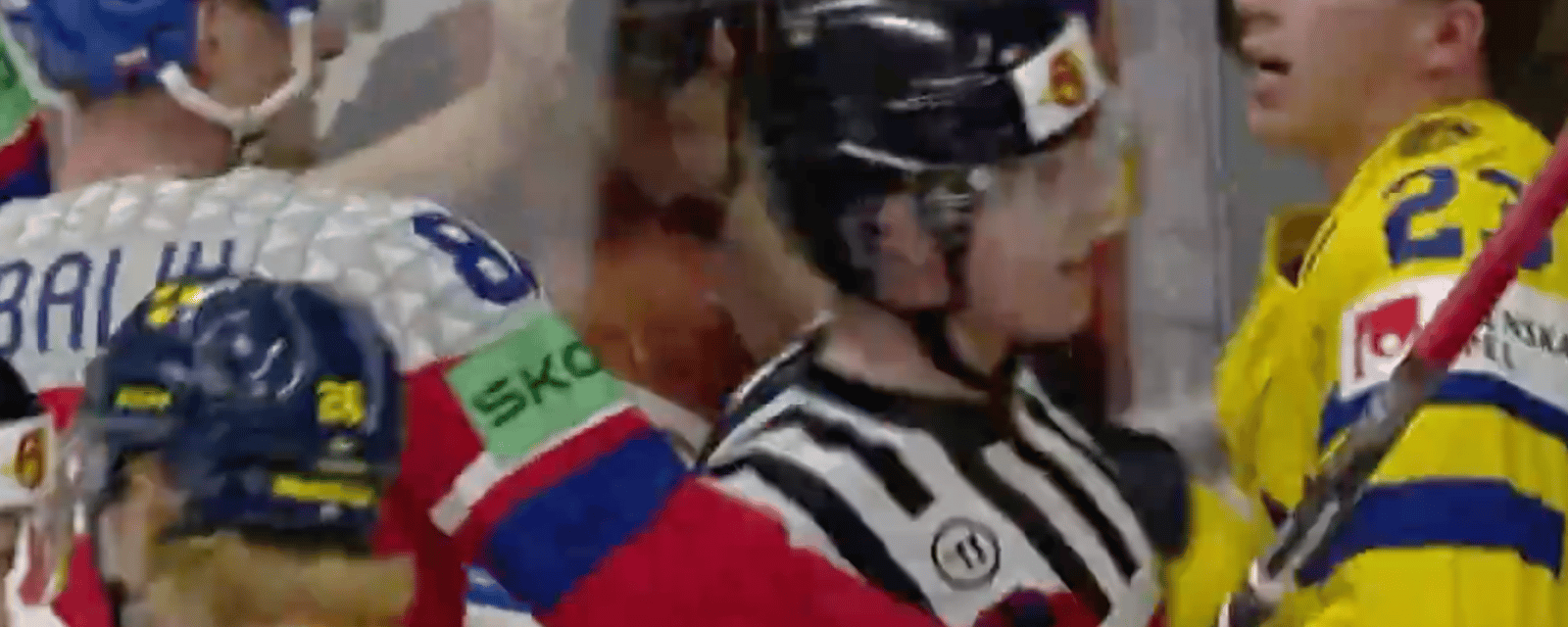 Lucas Raymond scuffles with former teammate