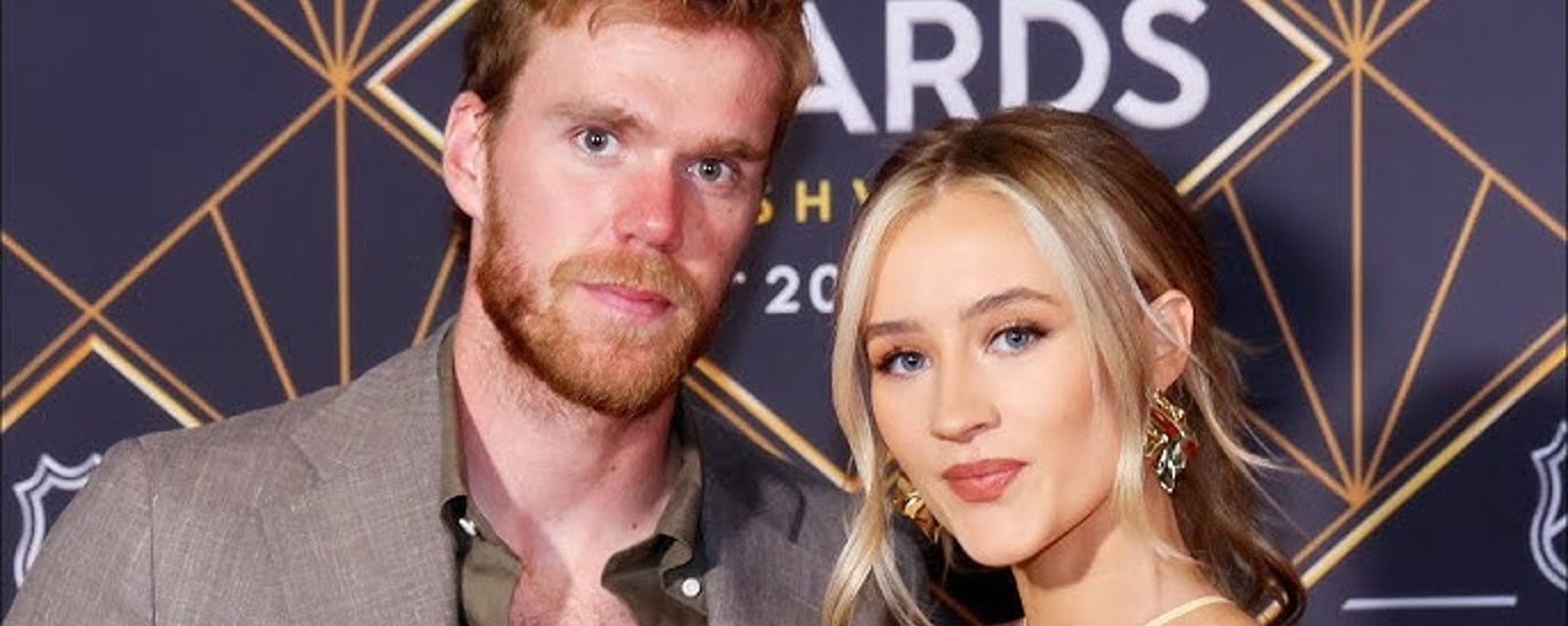 Connor McDavid inadvertently exposes private detail of relationship with wife Lauren in live interview