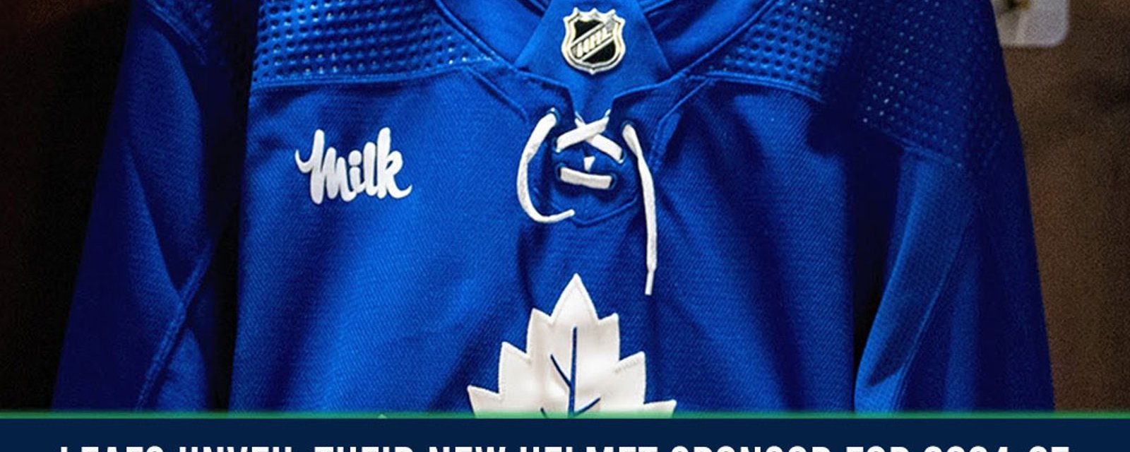 Maple Leafs announce a tasty new helmet sponsor