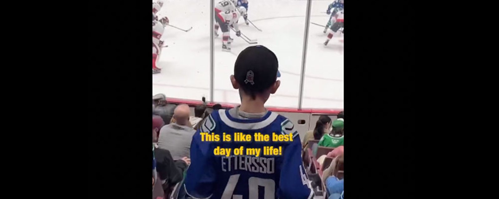 Young Canucks fan surprised with once in a lifetime evening after his Dad's cancer treatment