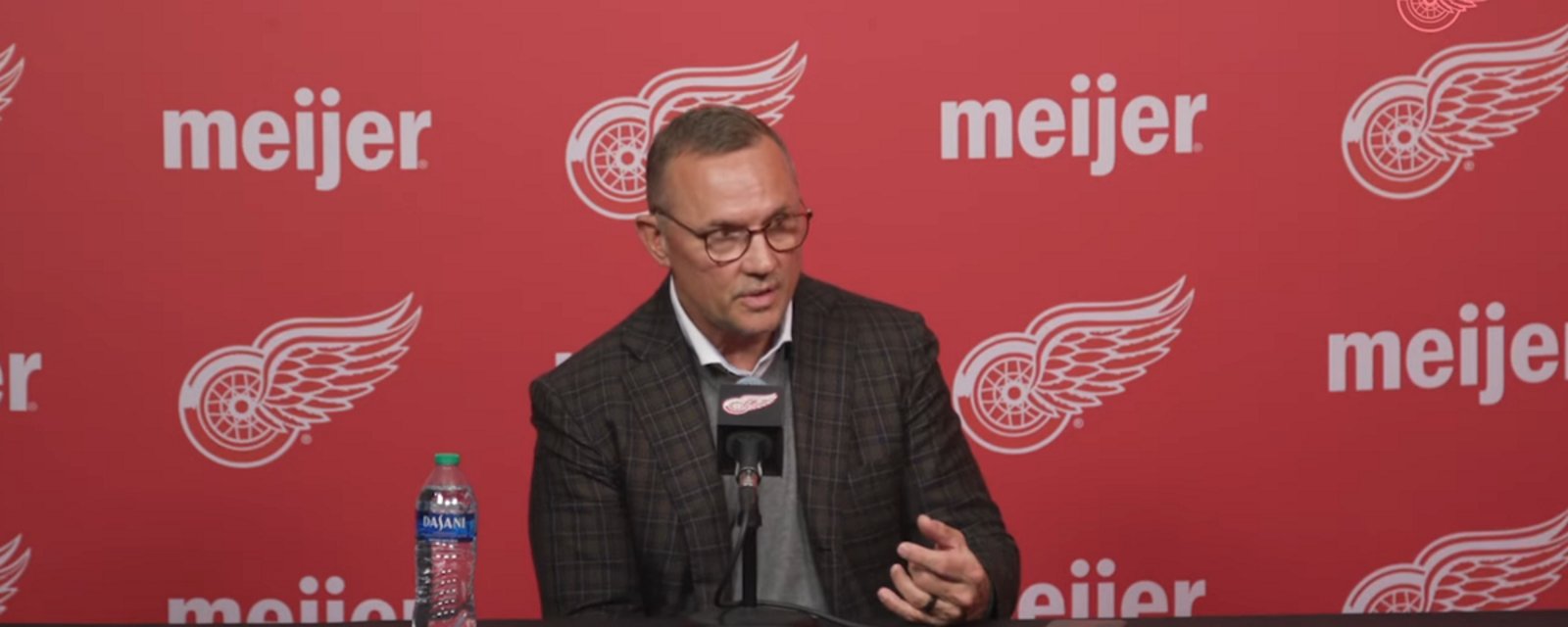 Yzerman calls out NHL official over 'a terrible call.'